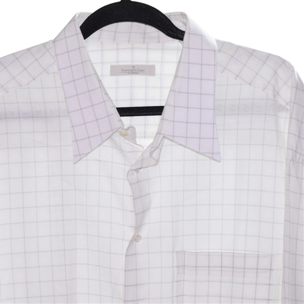 Ermenegildo Zegna Su Misura (Size 19) Gray Checks